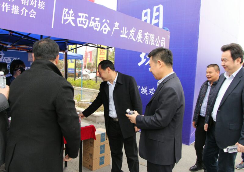 安康工业品产销对接暨银企合作推介会上，真硒水受青睐