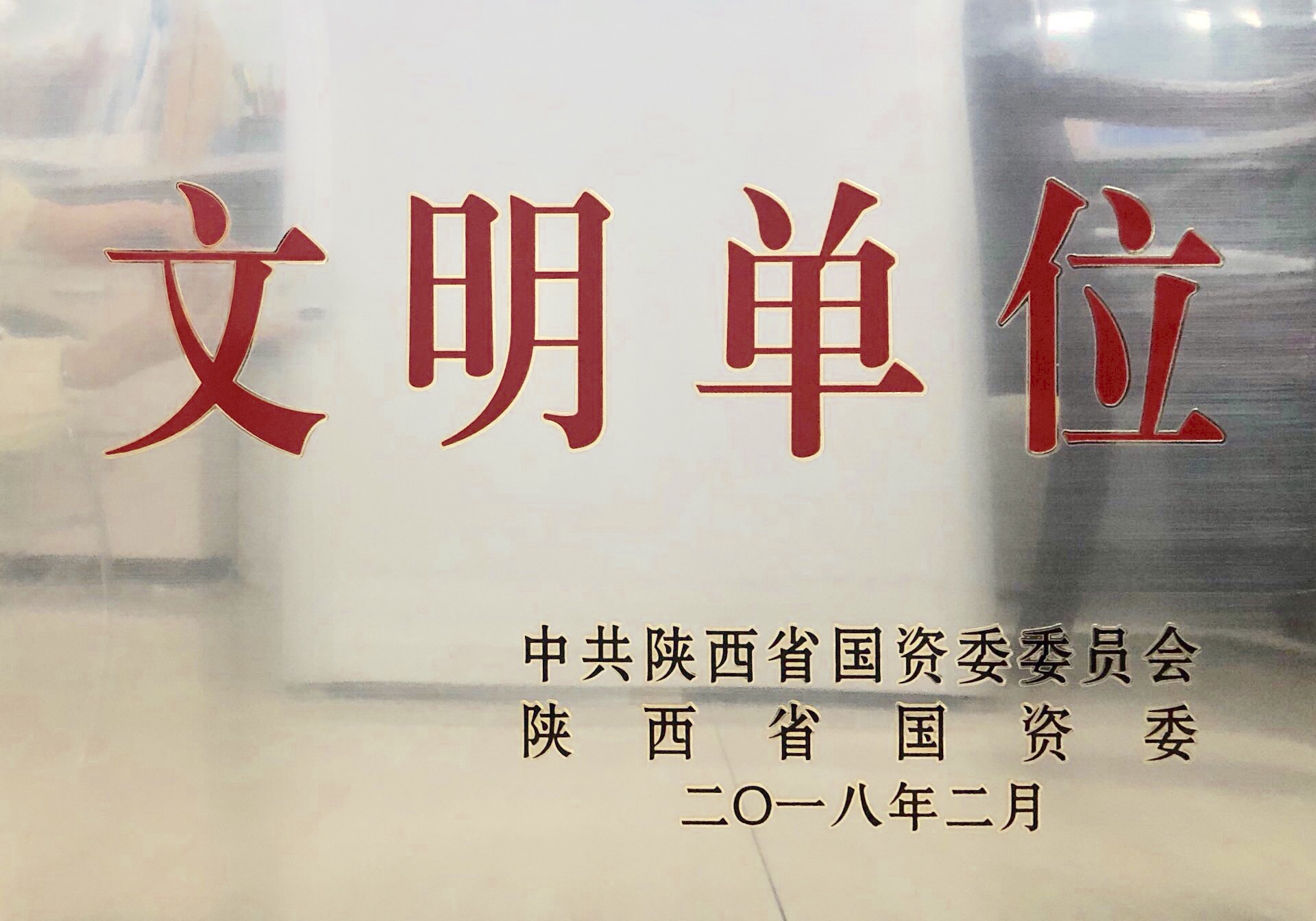 硒谷公司获得委级“文明单位”荣誉称号